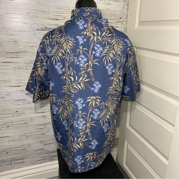 Maui Maui Hawaii Shirt Sz XL Blue Casual Button Down Short Sleeve Tropical Top - Picture 6 of 11